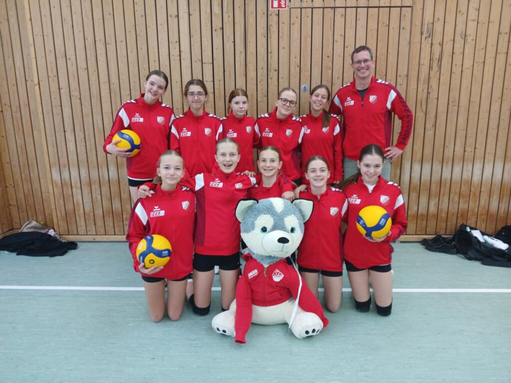 U16-Juniorinnen des SV Heimstetten in der Halle